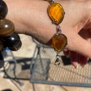 Elegant Yellow Baltic Amber Gemstone Bracelet